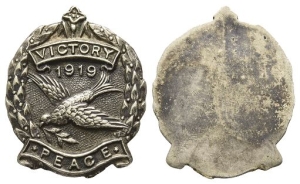 World War I. Victory and Peace AR Commemorative Medallion.