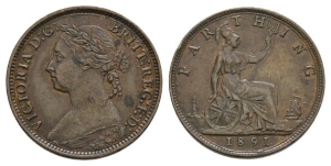 Great Britain. Victoria AE Farthing.