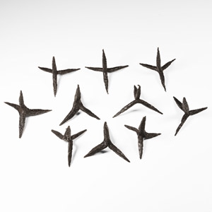 Medieval Iron Caltrop Anti-Cavalry Group