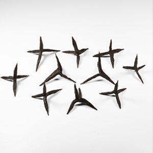 Medieval Iron Caltrop Anti-Cavalry Group
