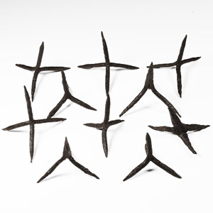 Medieval Iron Caltrop Anti-Cavalry Group