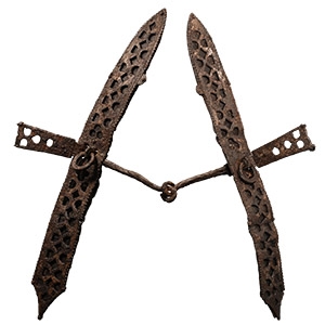 Large Medieval Eurasian Iron Knights Military Horse Bit