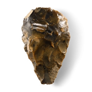 Stone Age Knapped Flint Handaxe