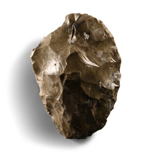 Stone Age Knapped Flint Handaxe