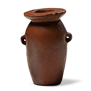 Egyptian Red Limestone Jar