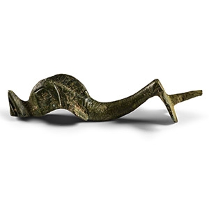 Roman Bronze Dolphin Furniture Mount