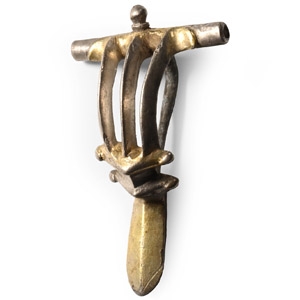 Roman Silver-Gilt Triple Bow Brooch