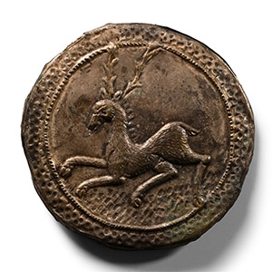 Medieval Silver Stag Mount