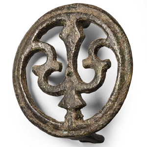 Roman Bronze Military Plate Brooch