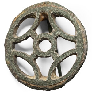 Roman Bronze Military Plate Brooch
