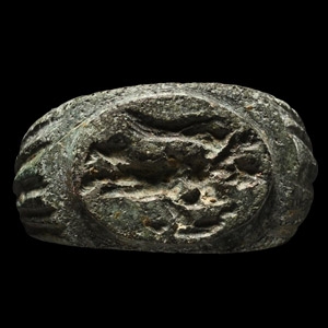Roman Bronze Ring with Victory