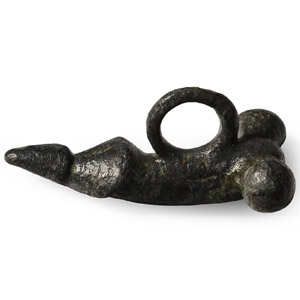 Roman Bronze Phallic Pendant
