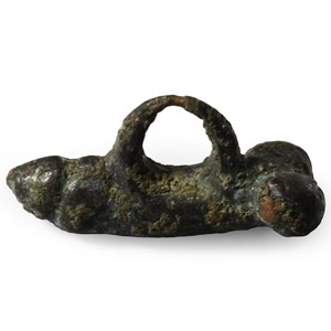 Roman Bronze Phallic Pendant