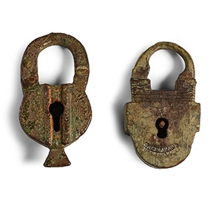 Medieval and Later Bronze Padlock Group