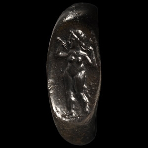 Roman Bronze Ring with Venus