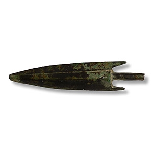 Greek Bronze Arrowhead with Makers Mark