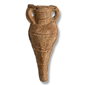 Byzantine Lead Pilgrims Ampulla