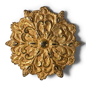 Tudor Period Gilt Bronze Mount with Acorns