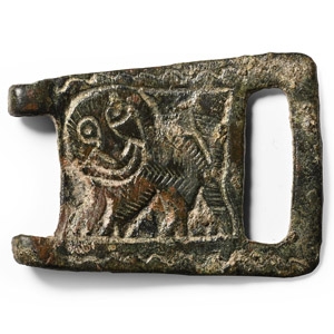 Bronze Plaque with Lion