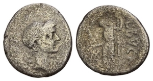 The Caesarians, Julius Caesar AR Denarius.