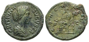 Crispina, Augusta AE Dupondius.