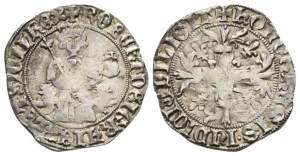 Italian States, Napoli (Naples, Kingdom). Roberto I dAngio AR Gigliato.