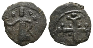 Crusaders, Edessa (County). Baldwin II AE Follis.