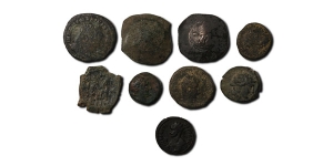 Greek, Roman Imperial and Byzantine AE Coins Group [9].
