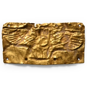 Egyptian Gold Winged Plaque
