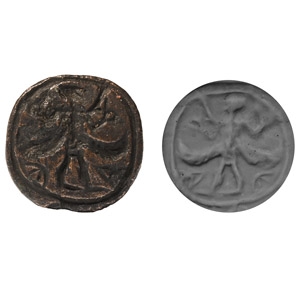 Western Asiatic Stamp Seal with Winged Man