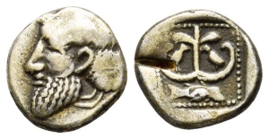 Philistia, Uncertain mint AR Drachm.