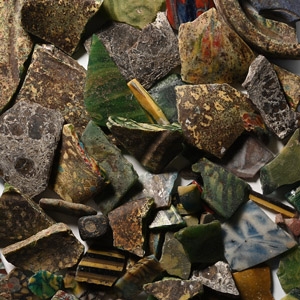 Roman Mosaic Glass Fragment Collection