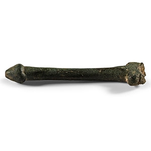 Roman Bronze Phallic Knife Handle