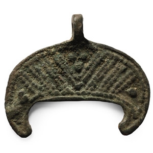 Viking Age Bronze Lunar Pendant