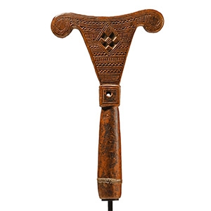 Ethiopian Wooden Cross with Incised Decoration