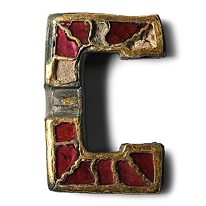 Merovingian Gold and Garnet Buckle Loop