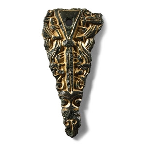 Anglo-Saxon Gilt Bronze Style 1 Gusset Plate
