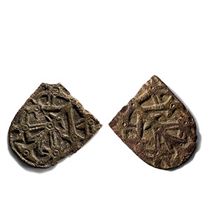 Very Large Anglo-Scandinavian Viking Bronze Trefoil Brooch Wing Pair