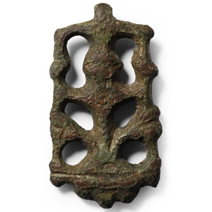 Anglo-Saxon Bronze Acanthus Leaf Strap End