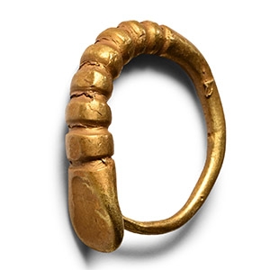 Bronze Age Decorated Gold Ring