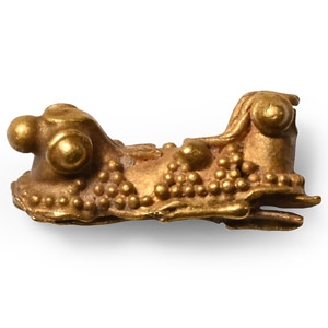 Western Asiatic Gold Recumbent Beast Bead