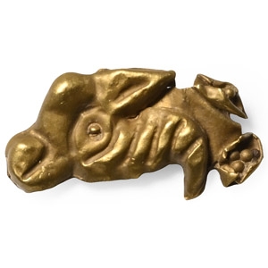 Viking Age Gold Animal-Headed Applique