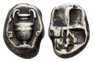 Boeotia, Thebes AR Quarter Stater or Hemidrachm.