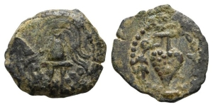 Judaea, Herodians. Herod II Archelaus AE Prutah.