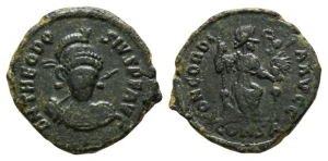 Theodosius II AE 17mm.