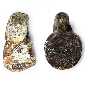 Roman Glass Pendant Pair