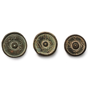 Byzantine Set of Engraved Bronze Weights