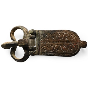 Medieval Crusader Bronze Buckle and Plate