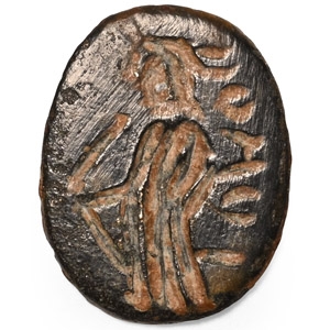 Byzantine Bronze Figural Intaglio Gemstone