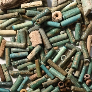 Egyptian Faience Bead and Amulet Group